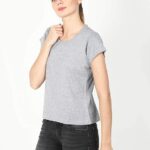 ECOLINE Clothing Eco-Friendly Women's 5050 Blend V Neck T-Shirt