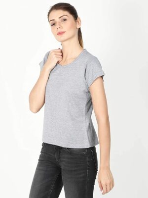 ECOLINE Clothing Eco-Friendly Women's 5050 Blend V Neck T-Shirt