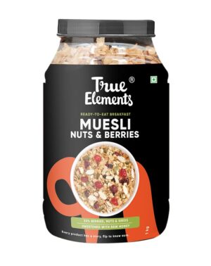 True Elements Crunchy Nuts & Berries Muesli 1kg