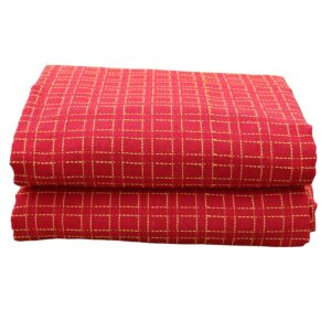 Homelett Checkered Red Double Bedcover